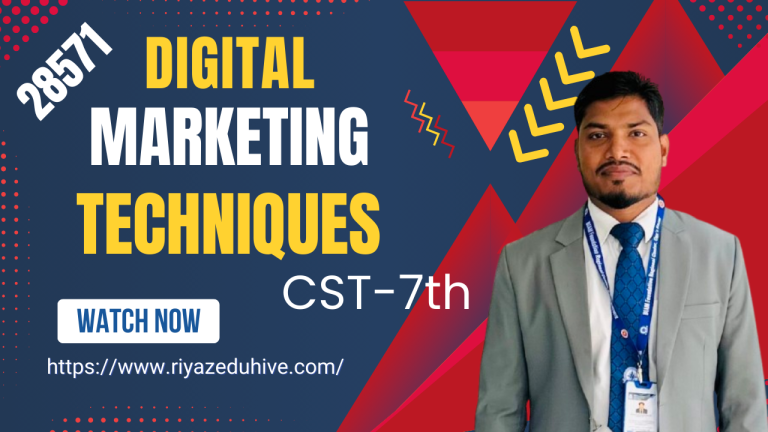 Digital Marketing Techniques-28571-CST-7th